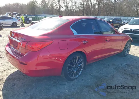 2017 Infiniti Q50 3.0T Red Sport 400 z USA, uszkodzony, nr VIN JN1FV7AP6HM851114